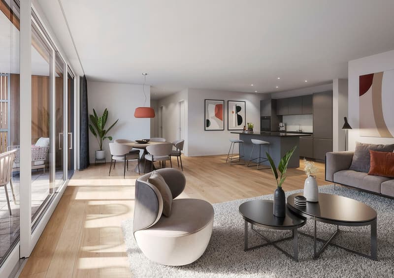 Last 3.5-room apartments with large private gardens in the "Hirsch-Park", Uerkenweg 37 & 39 (3)