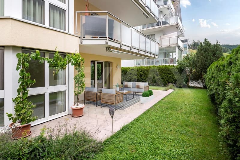 Grosszügige 4.5-Zimmer Gartenwohnung an ruhiger Lage in Einsiedeln zu kaufen! (1)