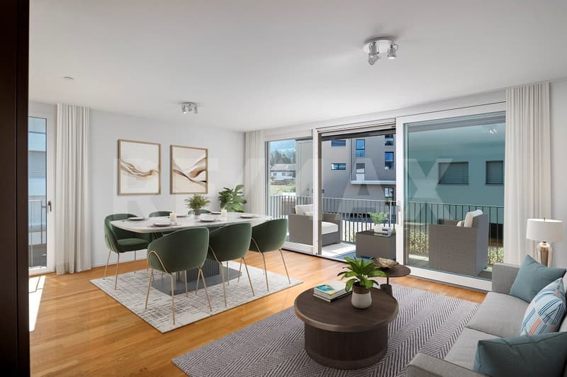2.5-Zimmerwohnung mit hochwertigem Ausbau und sonnigem Balkon in Lachen SZ zu kaufen! (6)