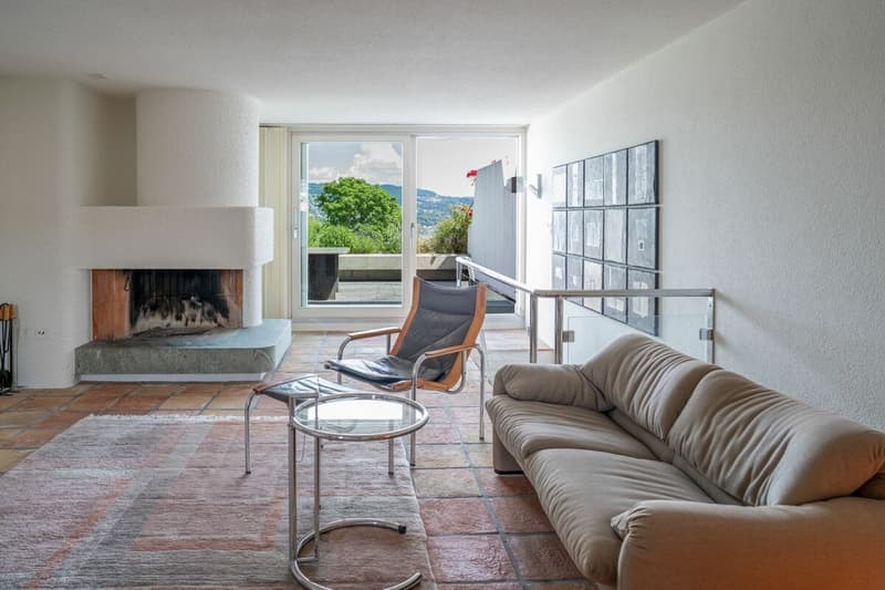 Wohnzimmer mit Terrasse