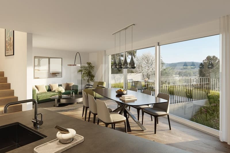 New construction project VITIS in a sunny location with a view in Geroldswil - House B already reserved (3)