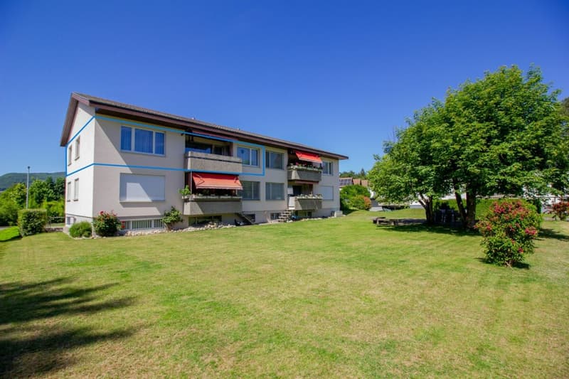 Haus aussen, Wohnung markiert