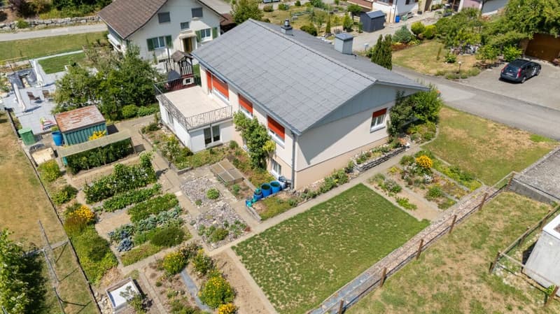 Haus aussen, Garten