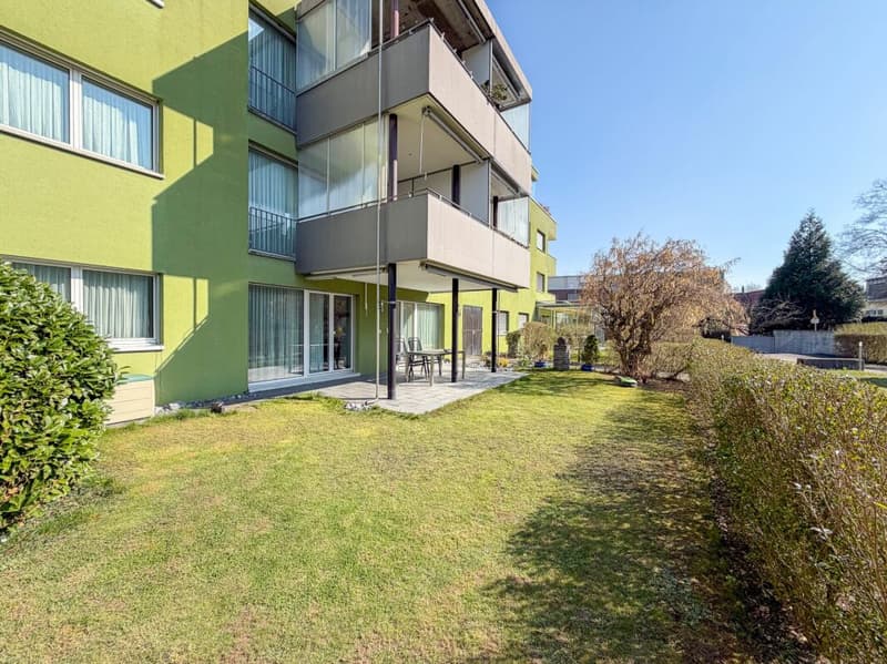 Garten, überdeckter Sitzplatz