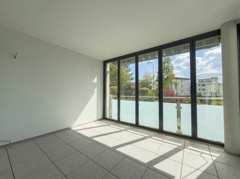 Verglaster Balkon