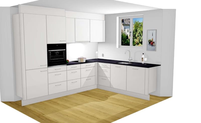 Zu vermieten per sofort oder nach Vereinbarung 3.5 Zi-Wohnung mit 2 Balkone (3)