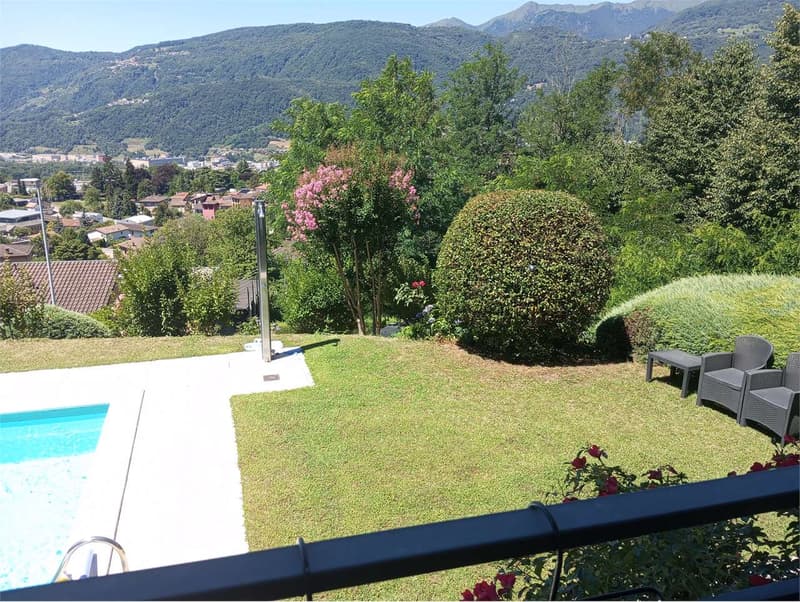 Comano - Elegante appartamento 2.5 locali con piscina e vista panorami (8)