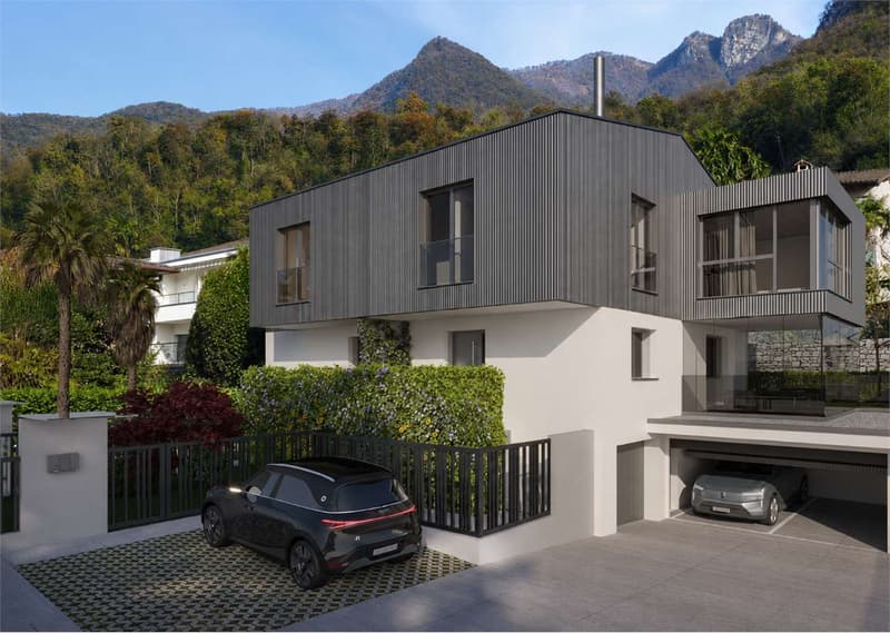 Melano - Nuova villa con 3 camere e giardino privato (2)
