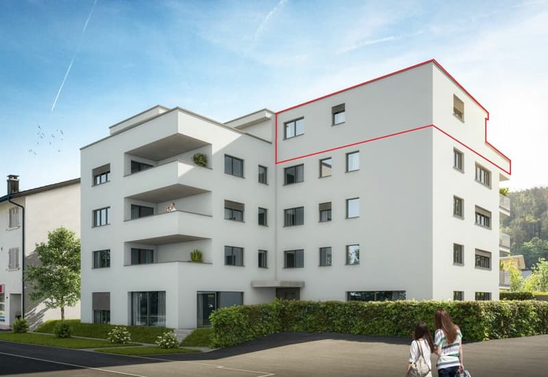 NEUBAU! 3½-Zimmer-Attika-Wohnung 4.OG (2)