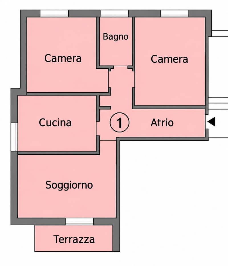 Luminoso appartamento di 3.5 a REDDITO locali nel cuore di Mendrisio (8)