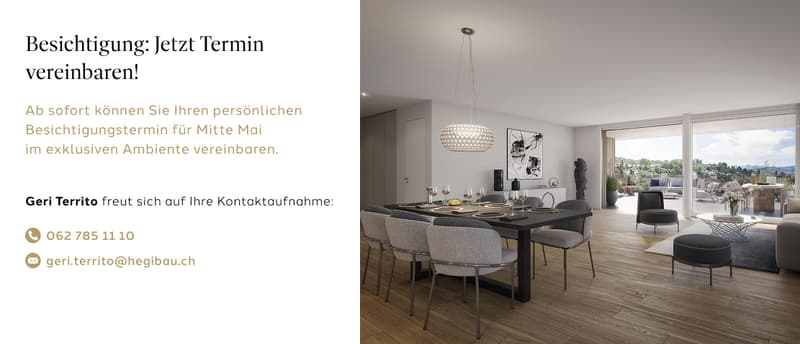 Dining room with a large table, chairs, a chandelier, and a sliding glass door leading to a balcony with a view.