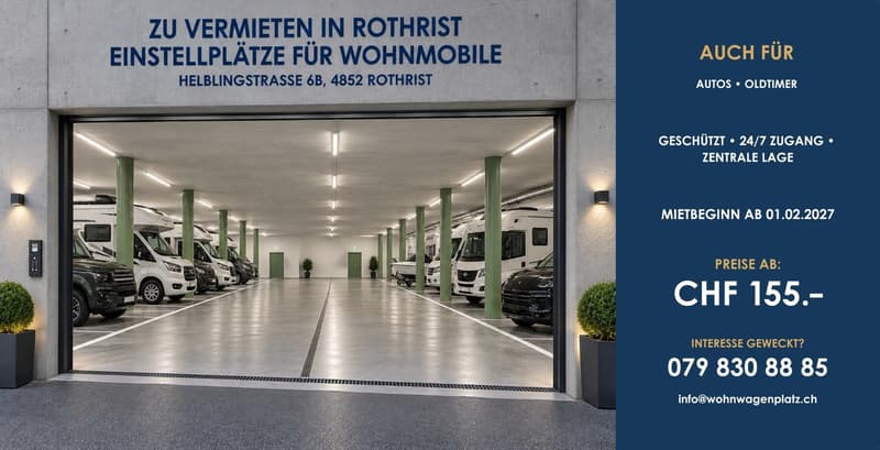 Einstellplätze in Rothrist – sicher, zentral und jederzeit zugänglich (1)