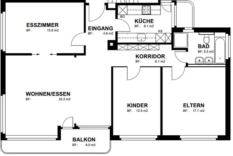 5.5 Zimmerwohnung in St. Gallen (9)