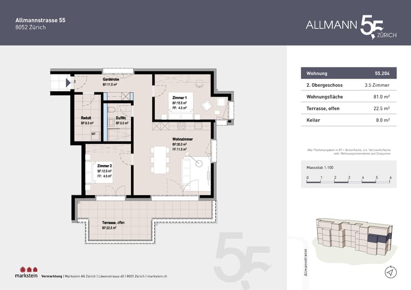 3.5 Zimmerwohnung in Zürich (10)