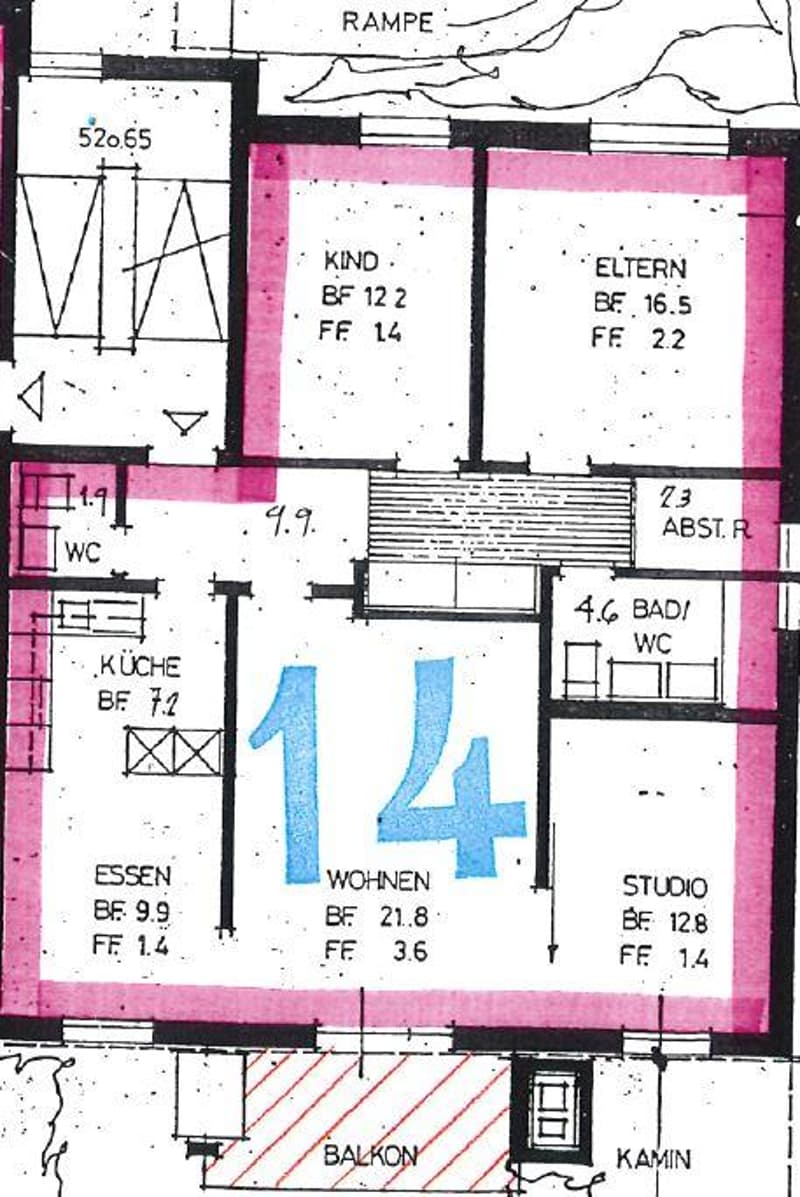 Limité jusqu'au 28.02.2030 / appartement 4.5 pièces à Tann (7)