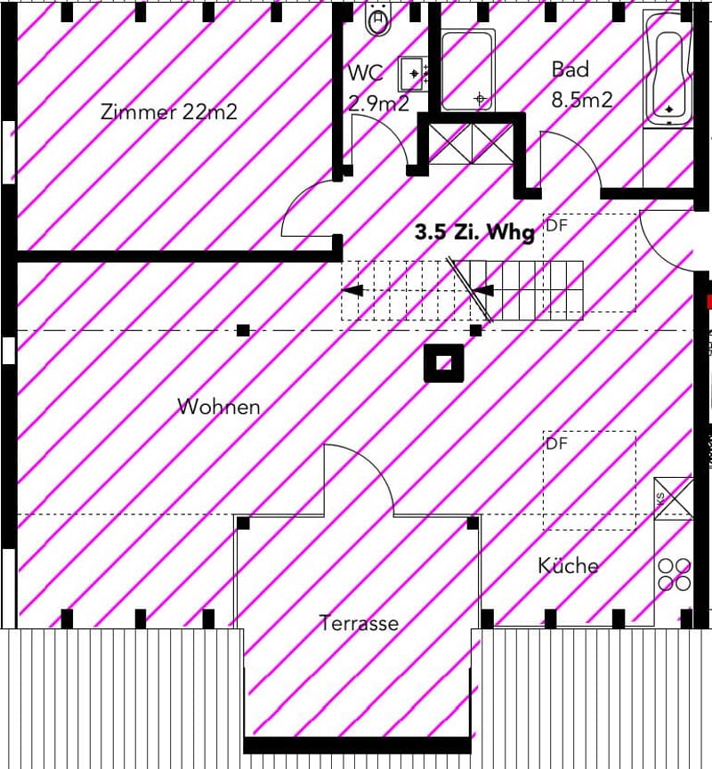 Appartement spacieux de 3,5 pièces dans le quartier populaire de Herblinger (9)