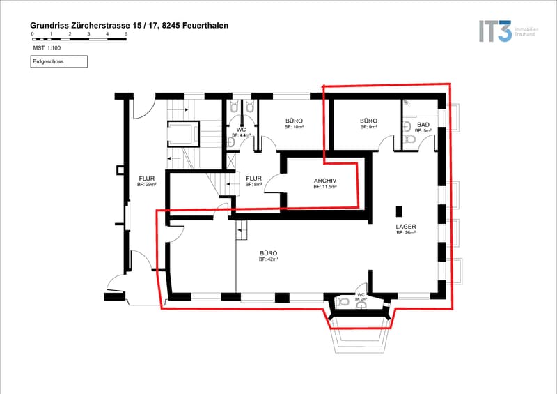 Versatile commercial / practice / office space (80 m²) in a central location in Feuerthalen (8)