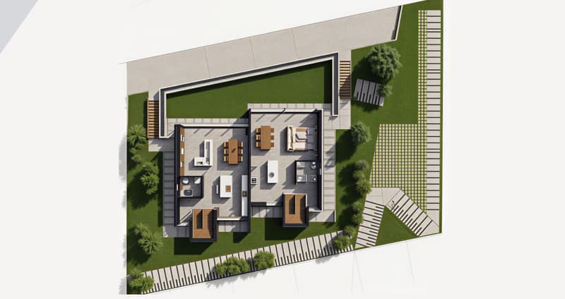 Bauplatz mit genehmigtem Projekt in Gravesano (8)