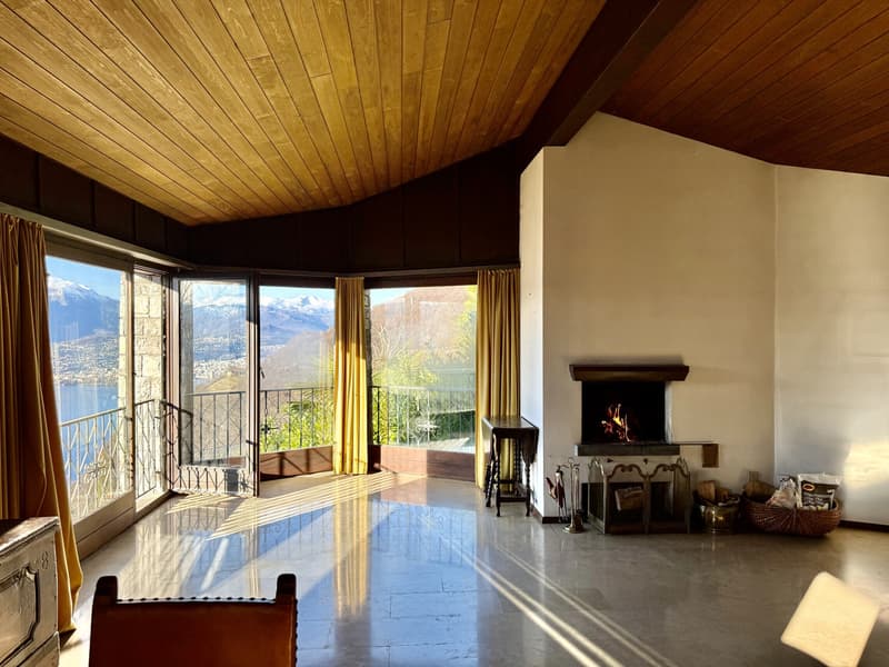 MAISON ESPACIEUSE 4,5 PIÈCES AVEC VUE IMPRENABLE SUR LE LAC À AROGNO (2)
