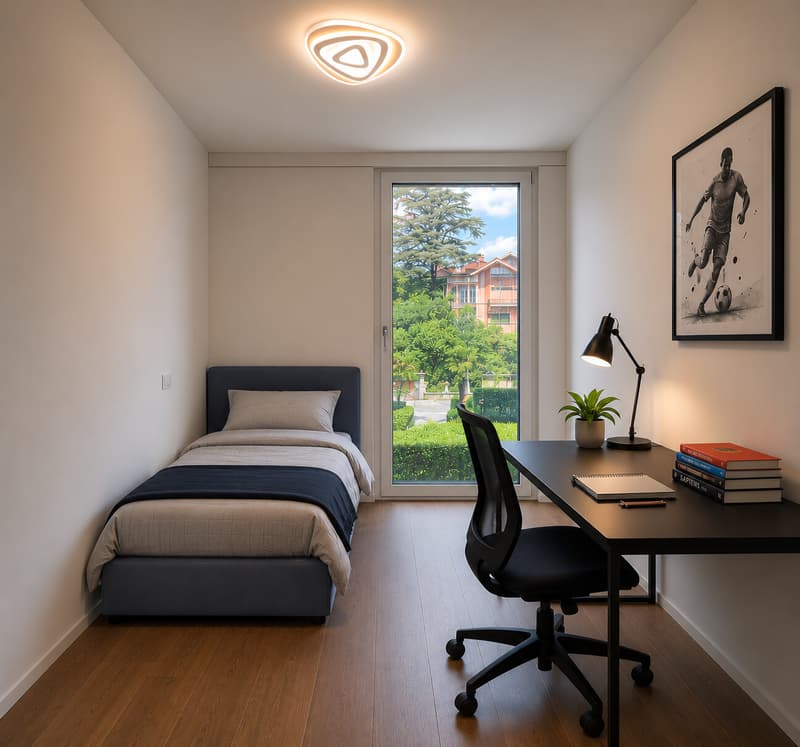 LUMINOSO 3.5 LOCALI CON TERRAZZA E VISTA LAGO A MASSAGNO (6)