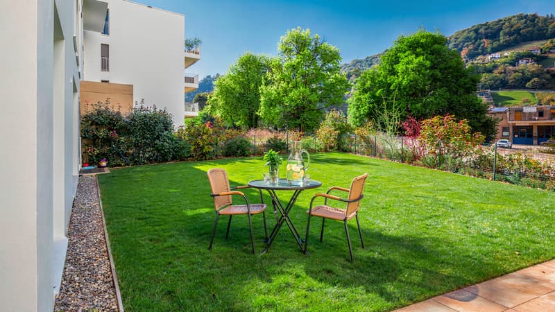 SPLENDIDES 4.5 LOCALE MIT PRIVATGARTEN IN LUGANO FIGINO (2)