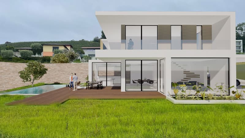 NOUVELLE VILLA À CONSTRUIRE AVEC PROJET À SAN PIETRO DI STABIO (4)