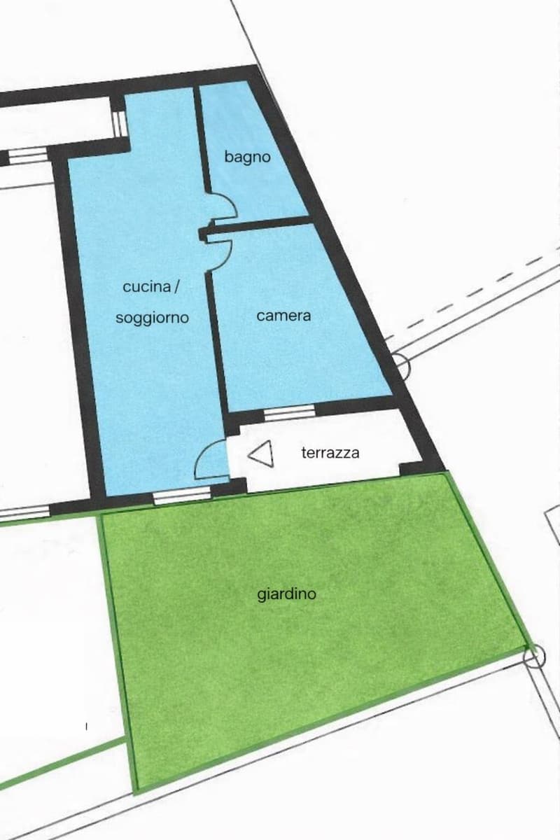 Modern 2.5-room apartment with pool and private garden in Barbengo (10)