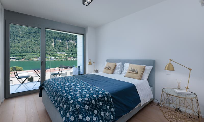 Appartement 3.5 pièces merveilleux avec terrasse et vue sur le lac à Riva San Vitale (6)