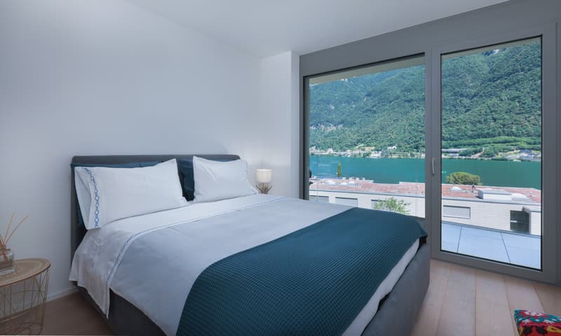 Appartement 3.5 pièces merveilleux avec terrasse et vue sur le lac à Riva San Vitale (1)