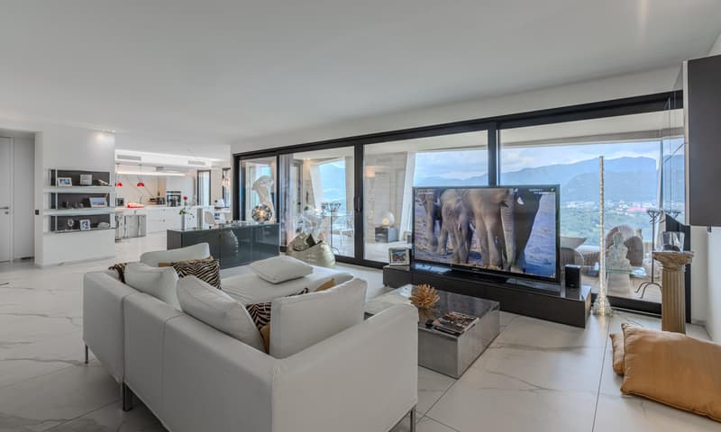 PENTHOUSE SPETTACULAIRE ET MODERNE 4.5 AVEC VUE SUR LE LAC À VERNATE (4)