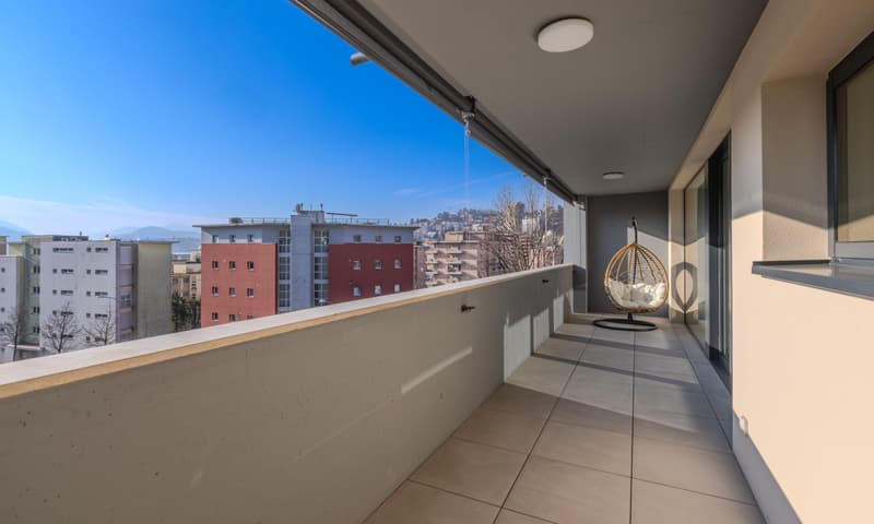 Meraviglieux et spacieux 2,5 pièces avec terrasse à Pregassona (4)