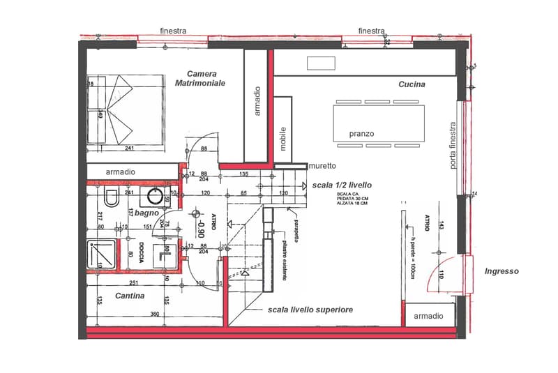 Duplex lumineux 4,5 pièces avec grande surface extérieure à Magliaso (10)