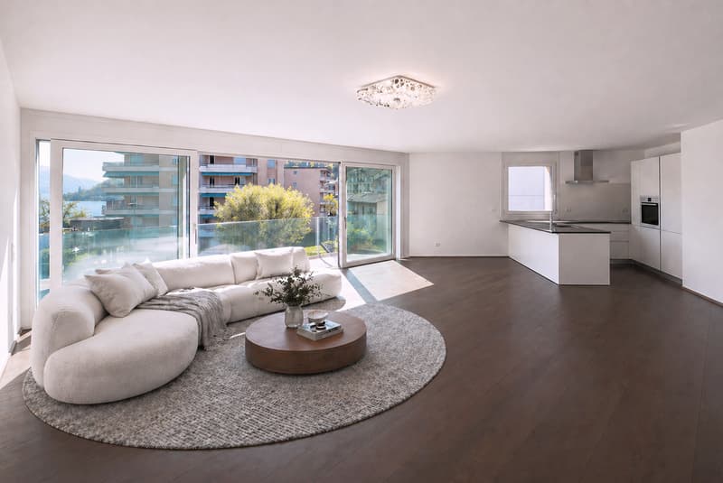 Appartement spacieux et lumineux 4.5 pièces avec toit-terrasse et vue sur le lac à Melide (1)