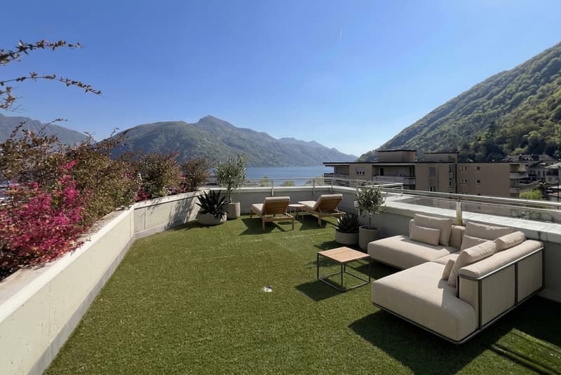 Appartement spacieux et lumineux 4.5 pièces avec toit-terrasse et vue sur le lac à Melide (2)