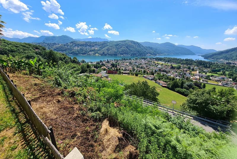 Baumgrundstück mit Seeblick und Projekt für eine Villa in Neggio (3)