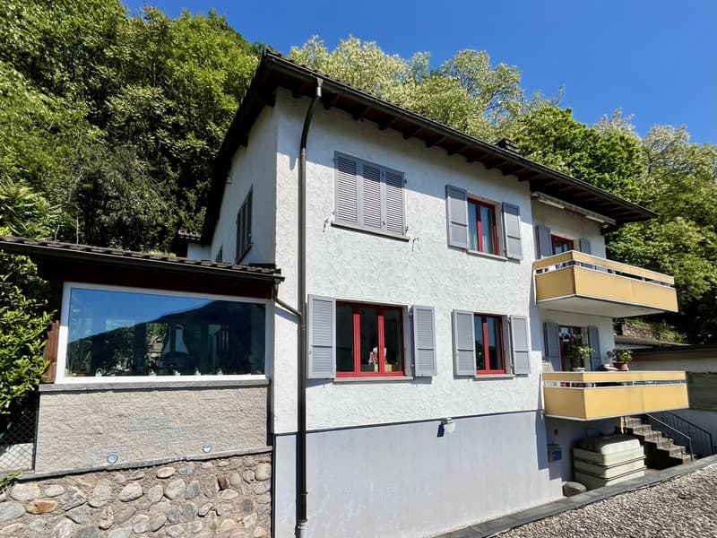 GRAZIOSA CASA BIFAMILIARE 6.5 LOCALI VISTA LAGO A MAROGGIA (7)