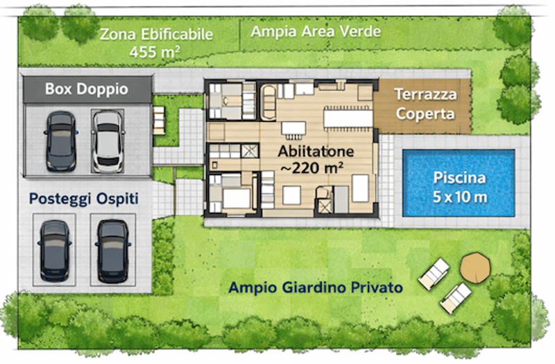 TERRENO EDIFICABILE IN PIANO DI 1376 MQ A RIVA SAN VITALE (3)