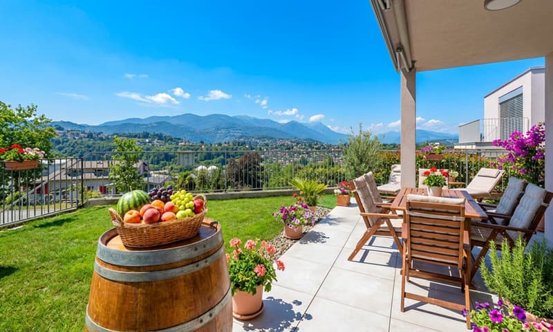 STUNNING AND MODERN 3.5-ROOM APARTMENT WITH GARDEN IN PAZZALLO (2)