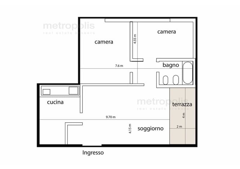 SPLENDID 3.5 ROOM APARTMENT WITH FURNITURE AND TERRACE IN PAZZALLO (10)