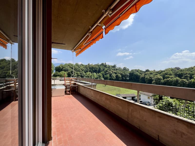 Sonnige 3.5-Zimmer-Wohnung mit Panoramablick in Savosa (4)