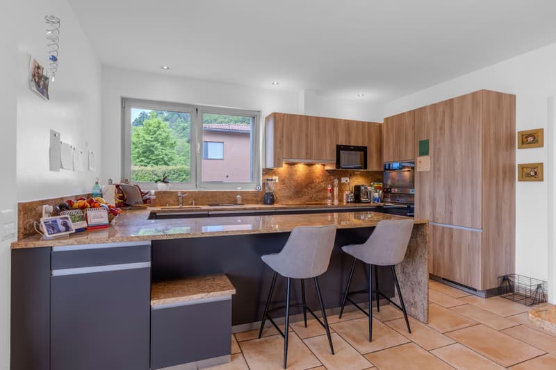 Villa moderne et grande 5.5 comme neuve avec piscine à Manno (1)