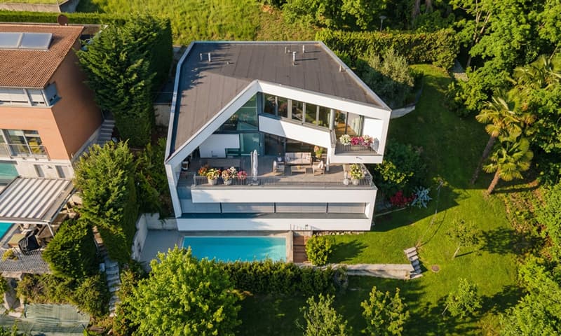 Moderne Villa mit Seeblick 5.5 Zimmer mit Pool in Canobbio (3)