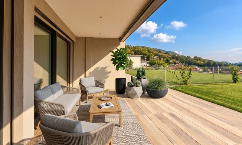 Modern and spacious 2.5-room apartment with private garden in Ponte Capriasca (6)