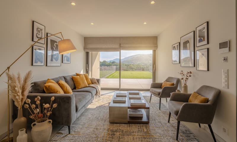 Modern and spacious 2.5-room apartment with private garden in Ponte Capriasca (3)