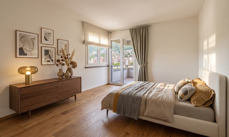SPACIOUS 5.5 ROOM APARTMENT WITH OPEN VIEW JUST A FEW STEPS FROM LUGANO (7)