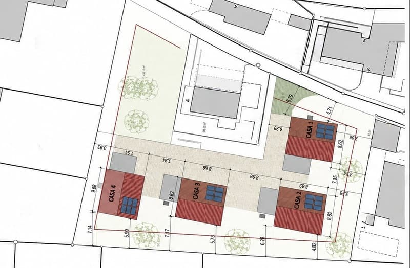 Land with license for 4 villas in Ponte Capriasca (3)