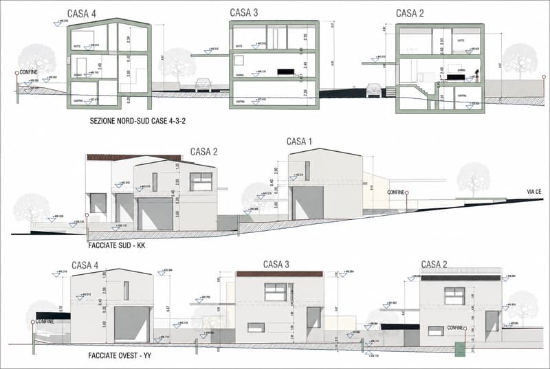Land with license for 4 villas in Ponte Capriasca (5)
