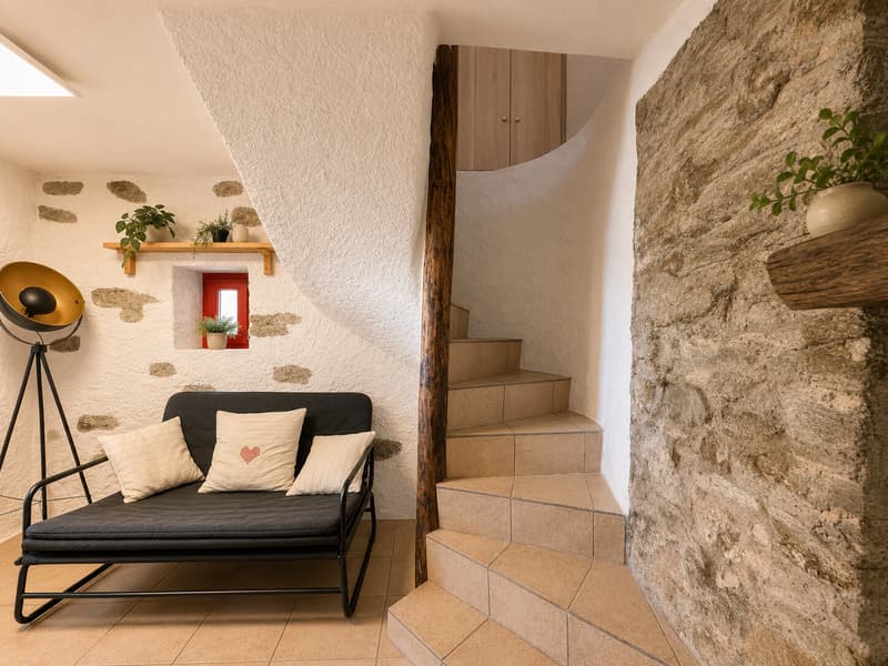 Cozy House with 3.5 Rooms and Historic Charm in Camignolo (5)
