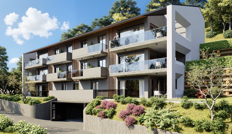 STUPENDO 4.5 LOCALI CON TERRAZZA E GIARDINO A BOSCO LUGANESE (8)
