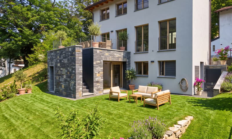 NUOVA CASA DI 3.5 LOCALI CON GIARDINO E DEPENDANCE A BRENO (7)